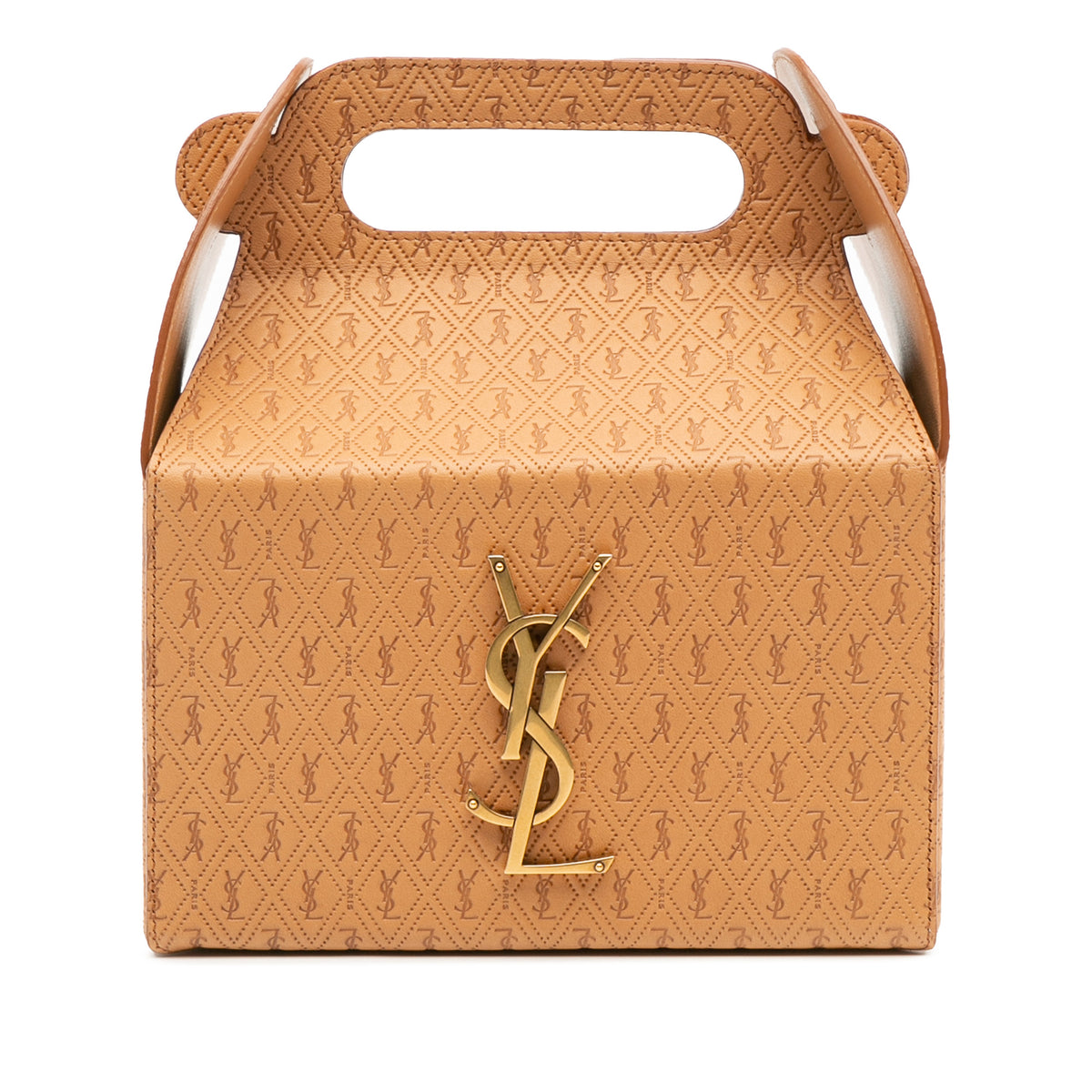 Monogram Leather Take Away Box Bag