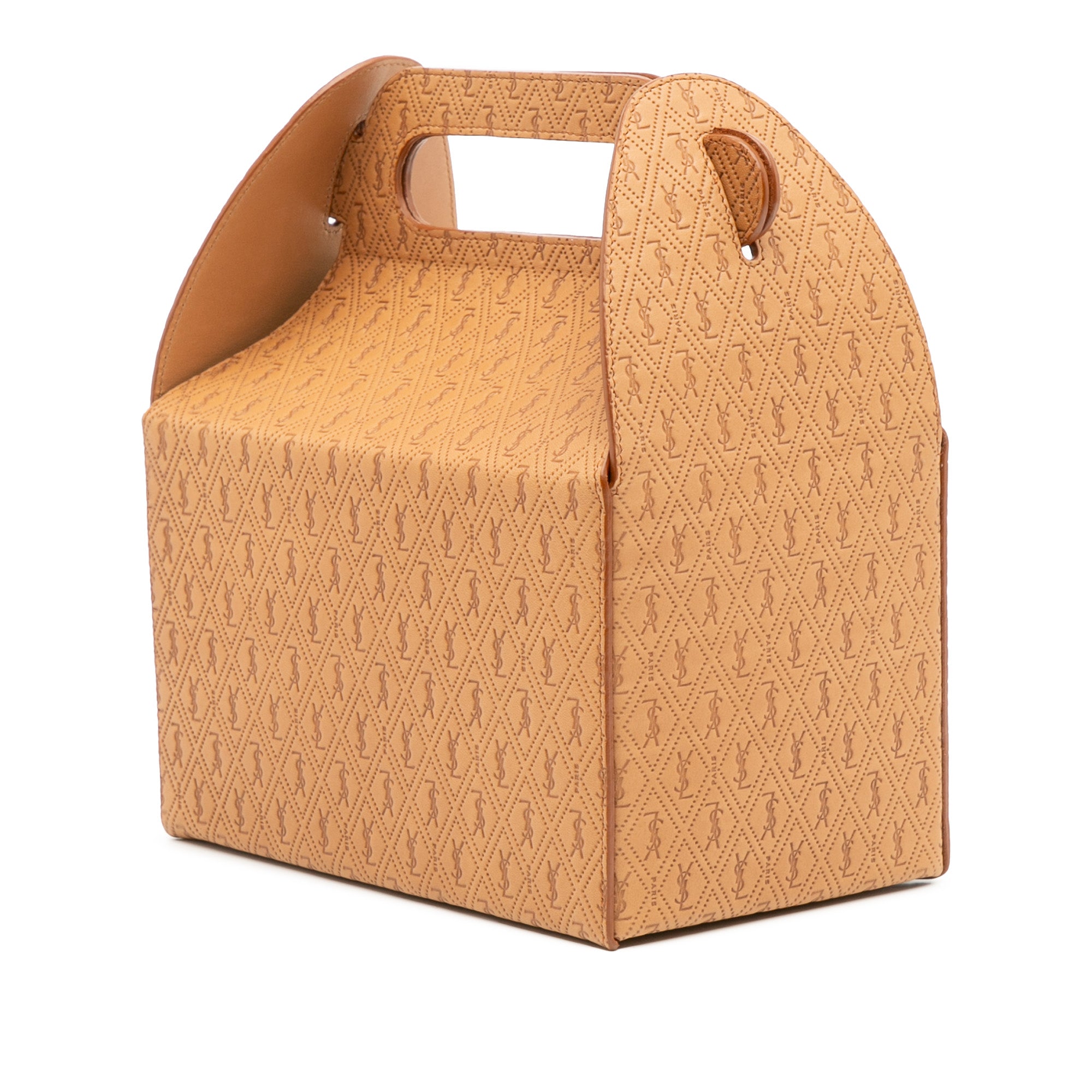 Monogram Leather Take Away Box Bag