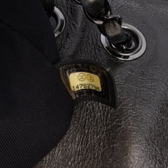 Medium Quilted Metallic Aged Calfskin Chain Me Flap