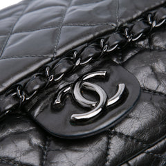 Medium Quilted Metallic Aged Calfskin Chain Me Flap