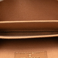 CC Quilted Caviar Zip Around Coin Purse