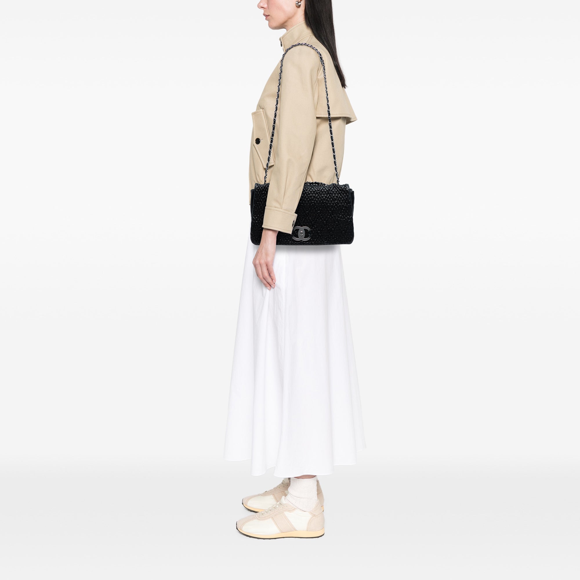 CC Quilted Astrakhan Flap