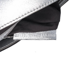 Large Zucca Embossed Baguette Satchel