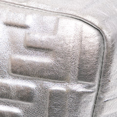 Large Zucca Embossed Baguette Satchel