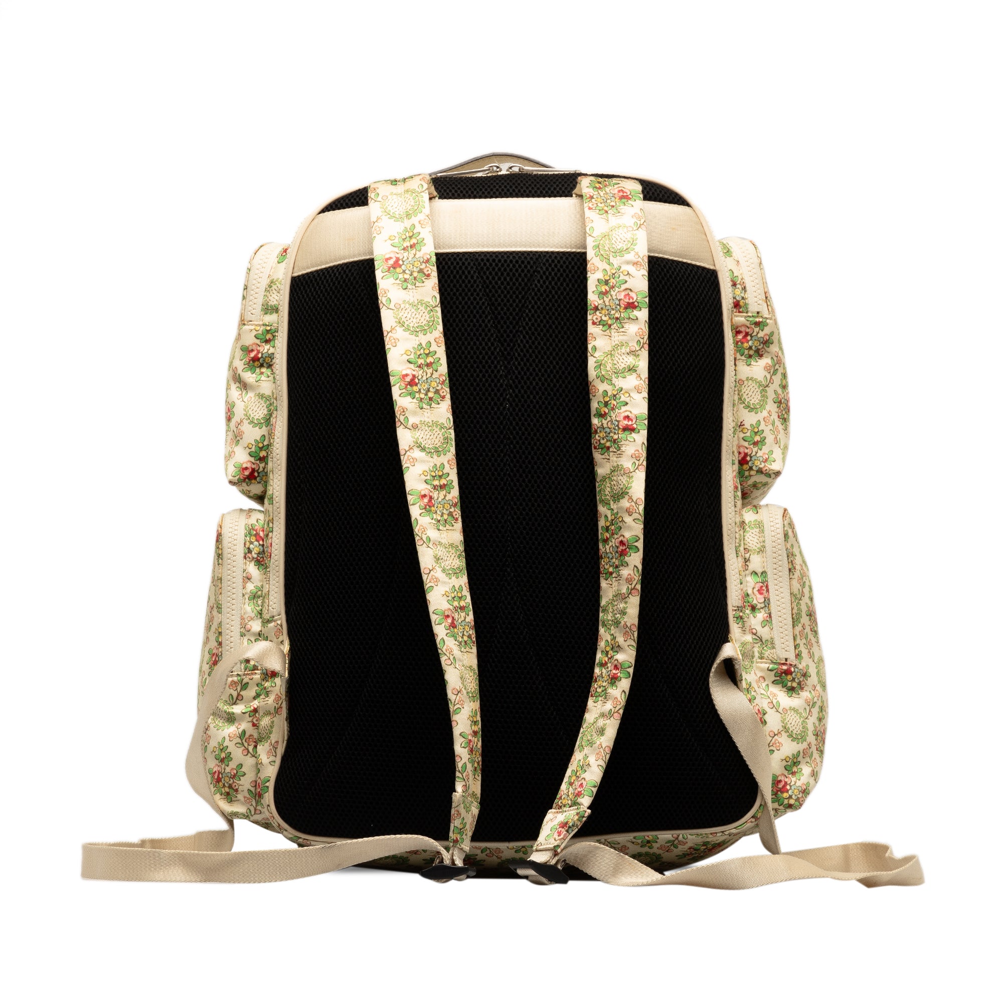 MLB Floral Satin NY Yankees Patch Backpack