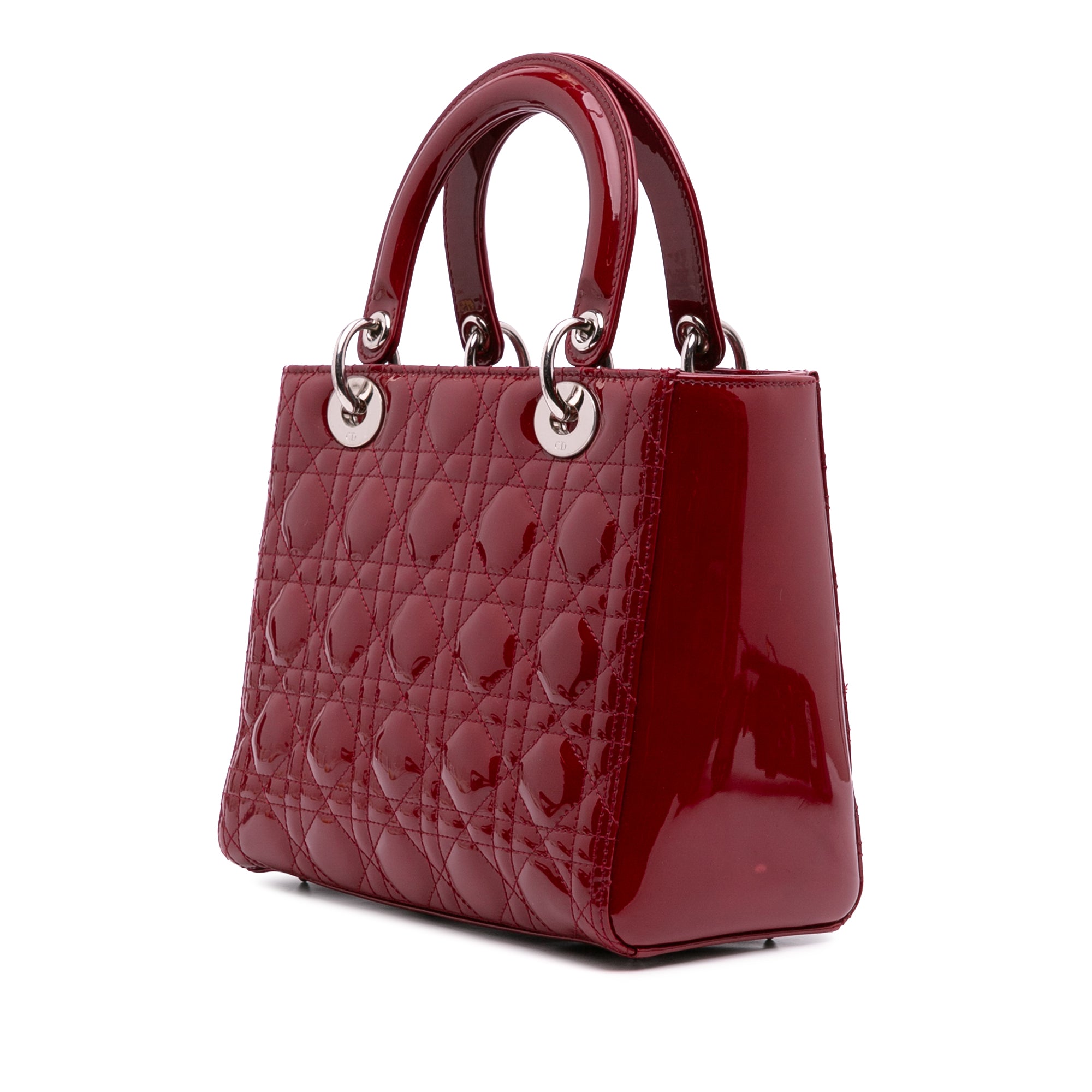 Medium Patent Cannage Lady Dior