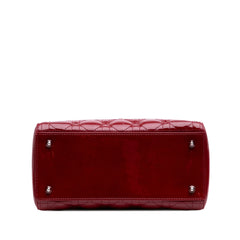 Medium Patent Cannage Lady Dior