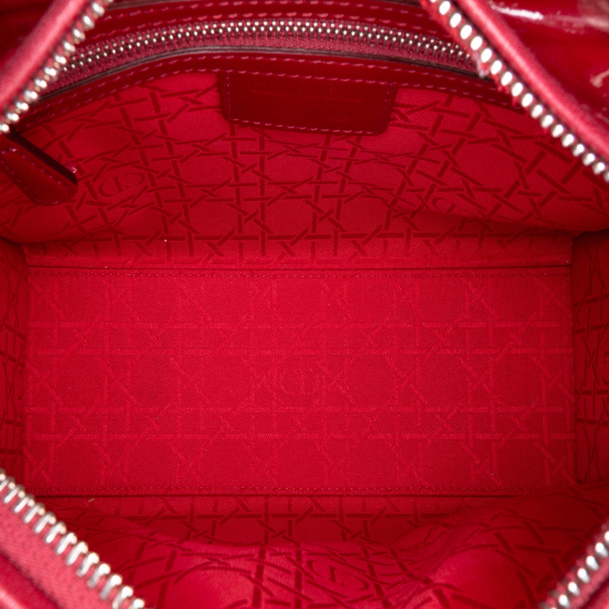 Medium Patent Cannage Lady Dior