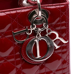 Medium Patent Cannage Lady Dior