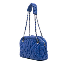 Quilted Lambskin Bubble Quilt Camera Shoulder Bag