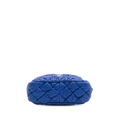 Quilted Lambskin Bubble Quilt Camera Shoulder Bag