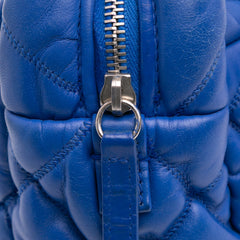 Quilted Lambskin Bubble Quilt Camera Shoulder Bag