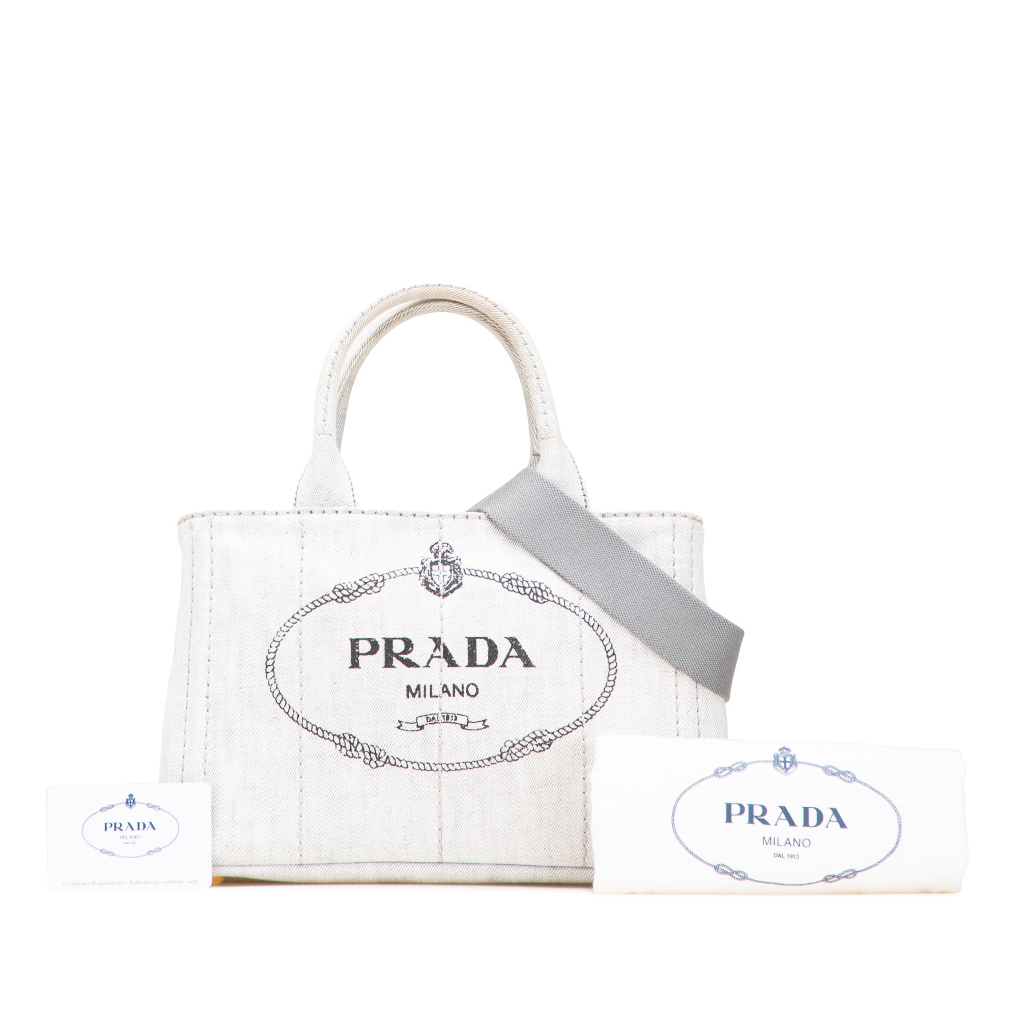 Small Denim Canapa Logo Satchel