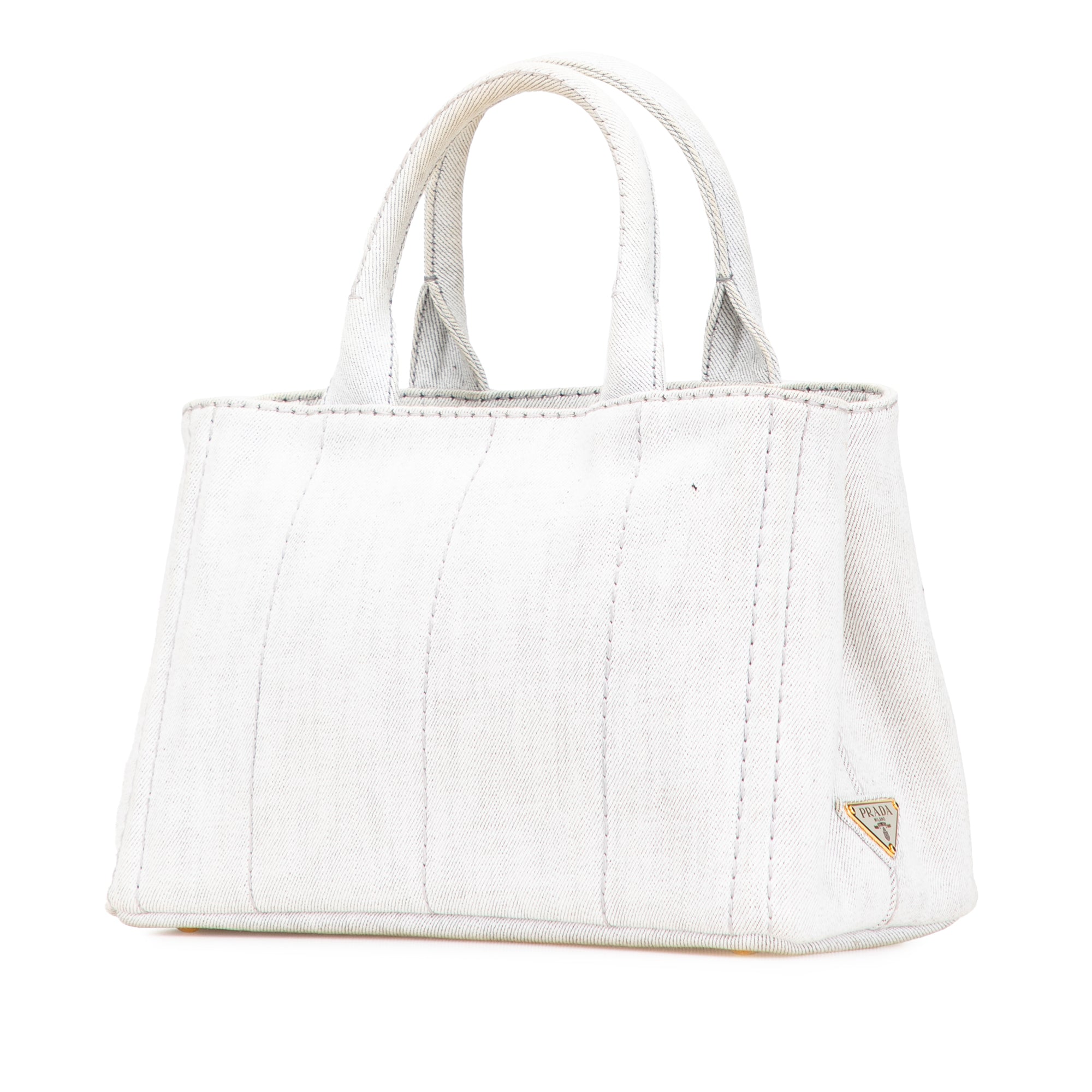 Small Denim Canapa Logo Satchel