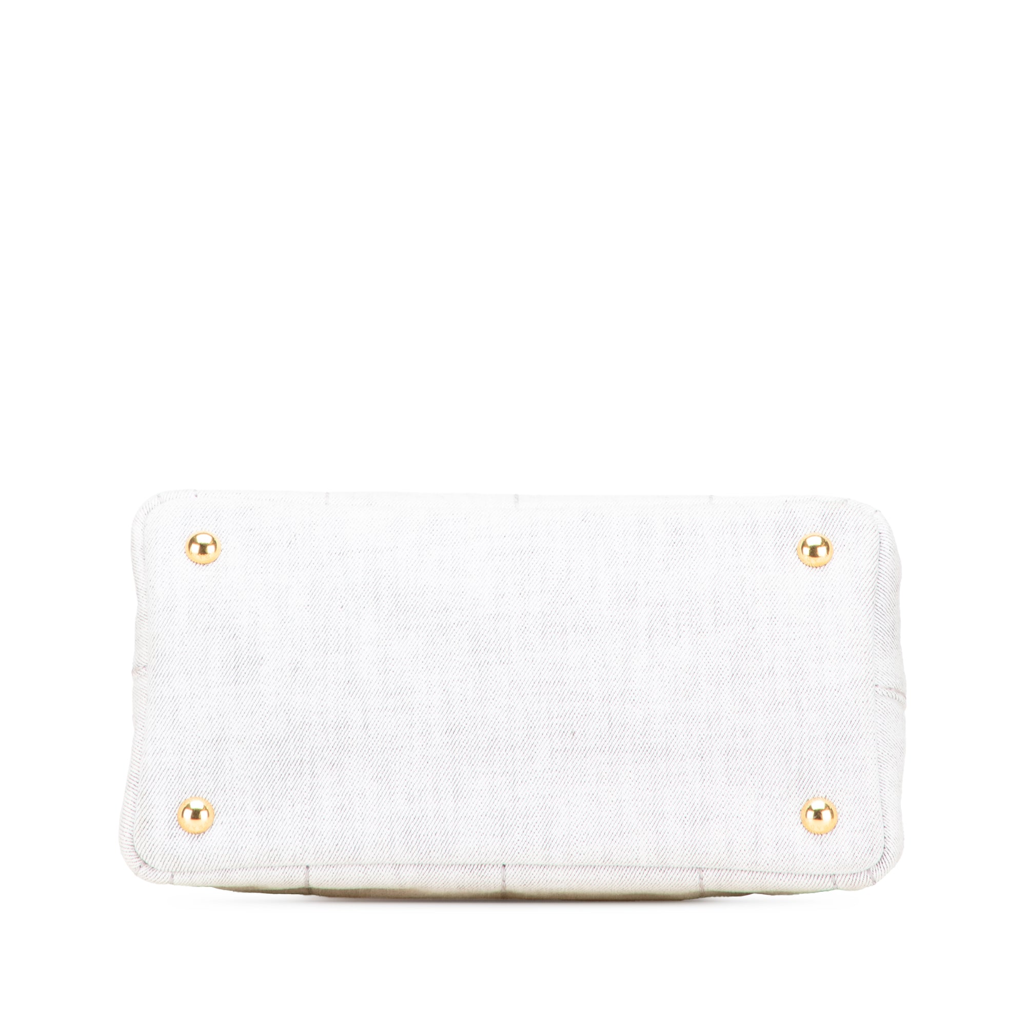 Small Denim Canapa Logo Satchel