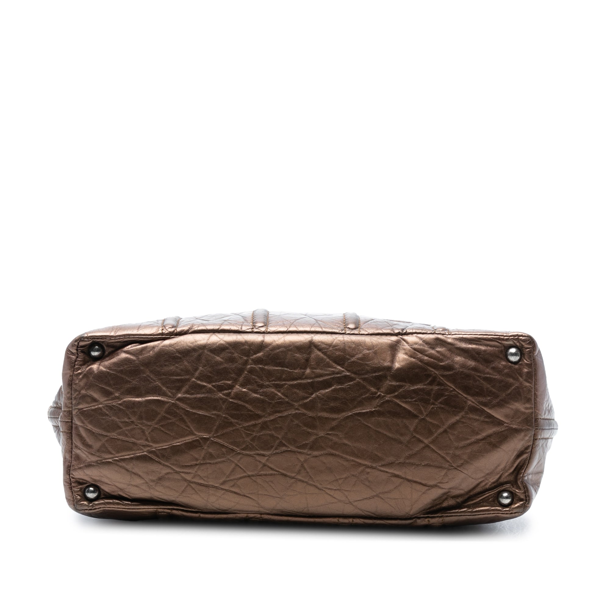 Distressed Calfskin Shopping In Moscow Tote