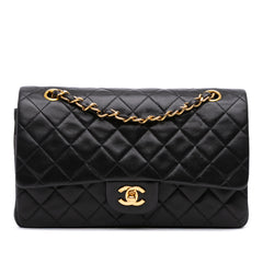 Medium Classic Lambskin Double Flap