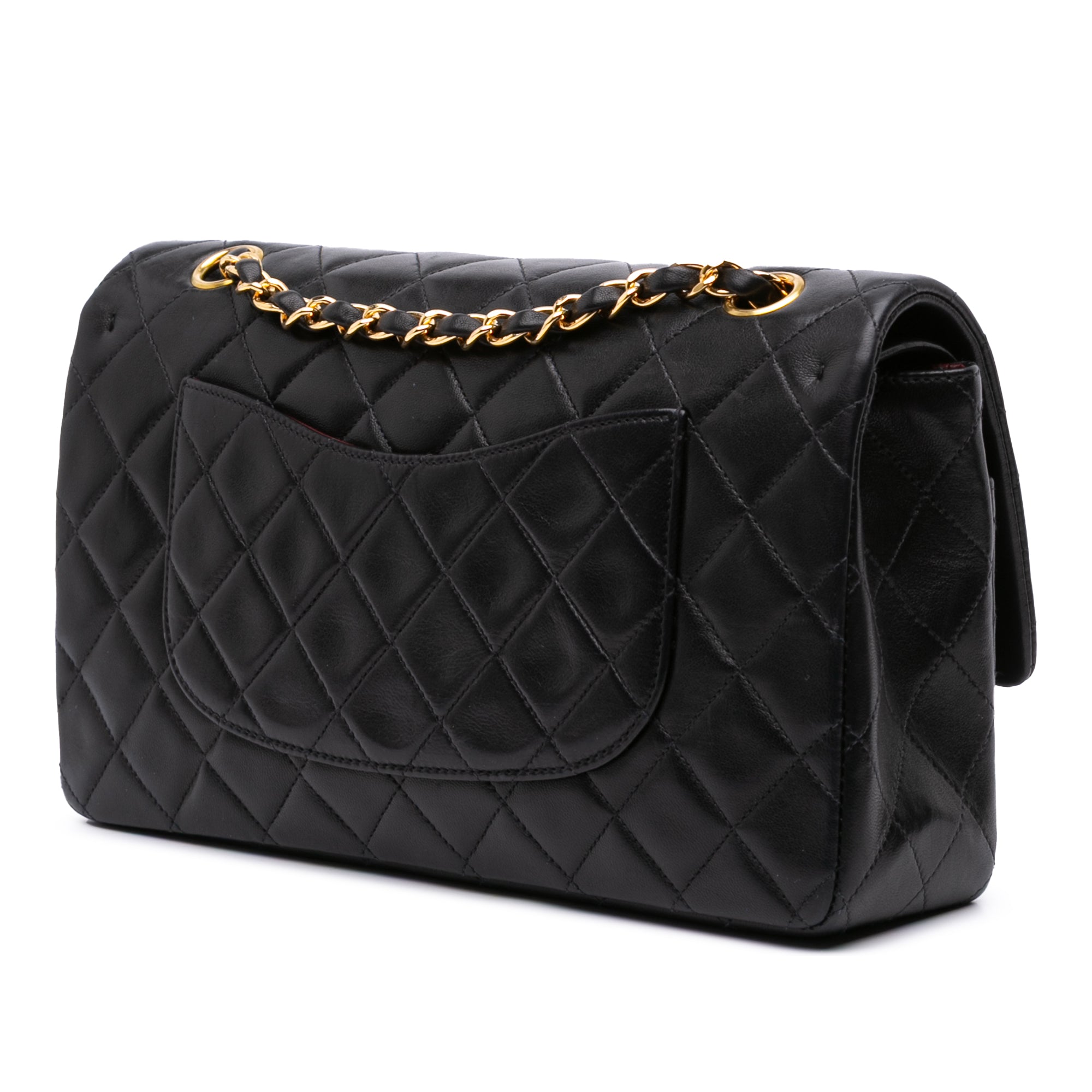 Medium Classic Lambskin Double Flap