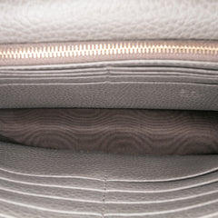 Leather Interlocking G Dollar Wallet on Chain