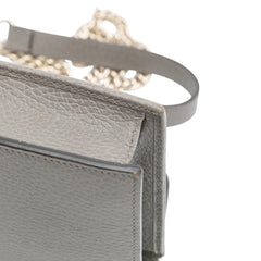 Leather Interlocking G Dollar Wallet on Chain