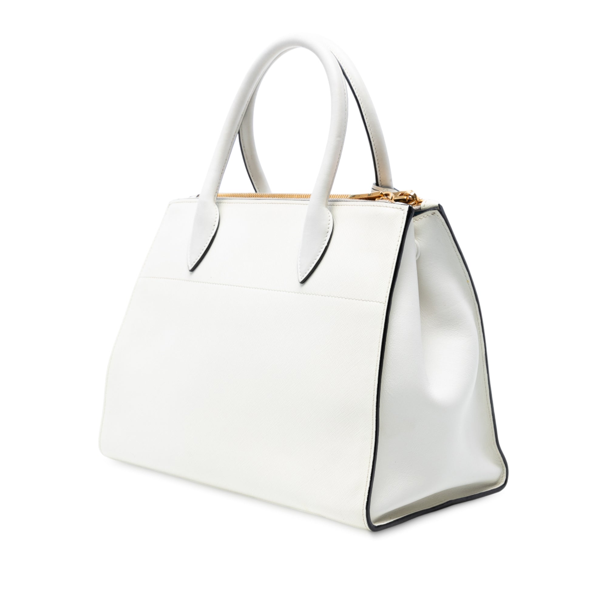 City Calf Trimmed Saffiano Greche Paradigme Bag