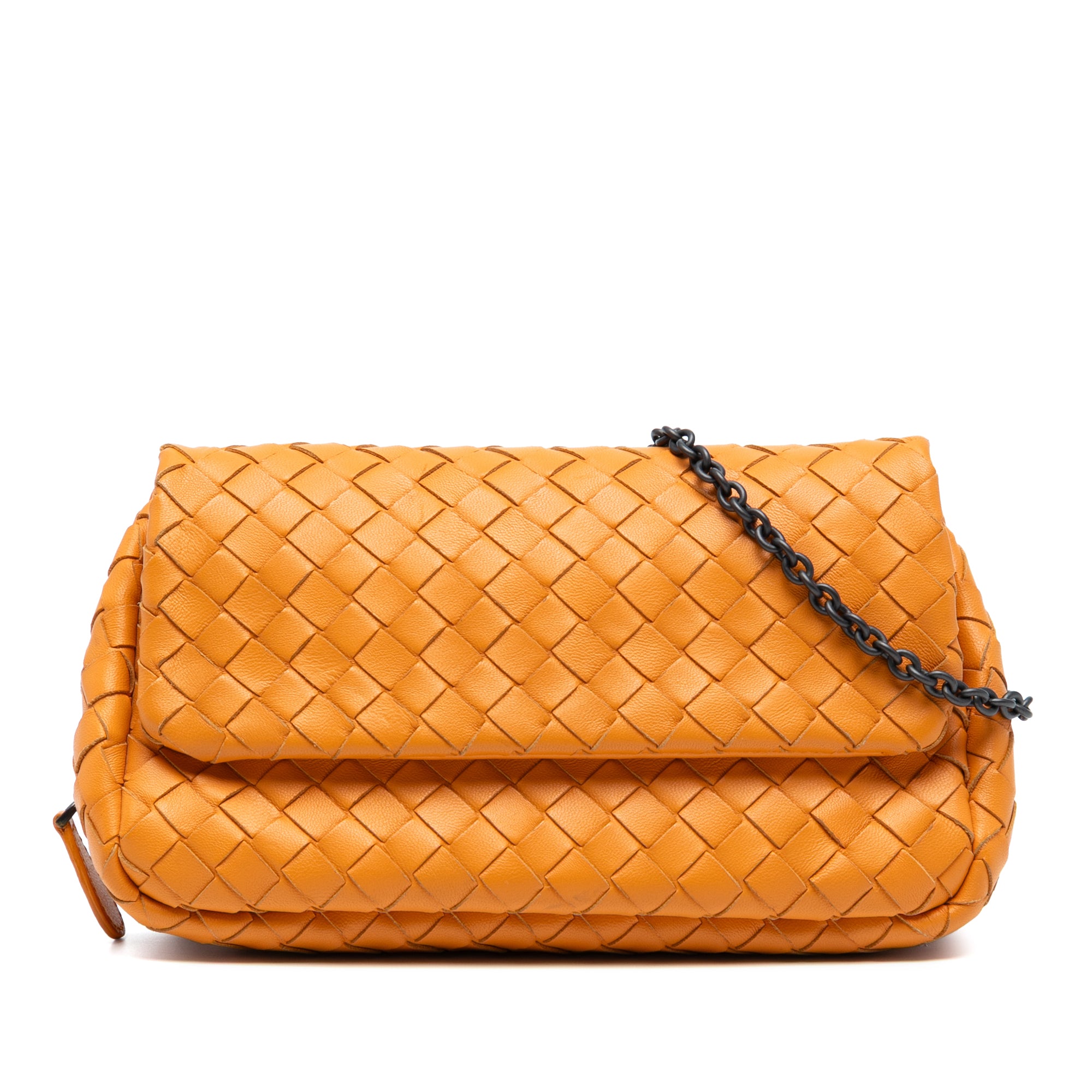 Mini Nappa Intrecciato Expandable Chain Flap Crossbody