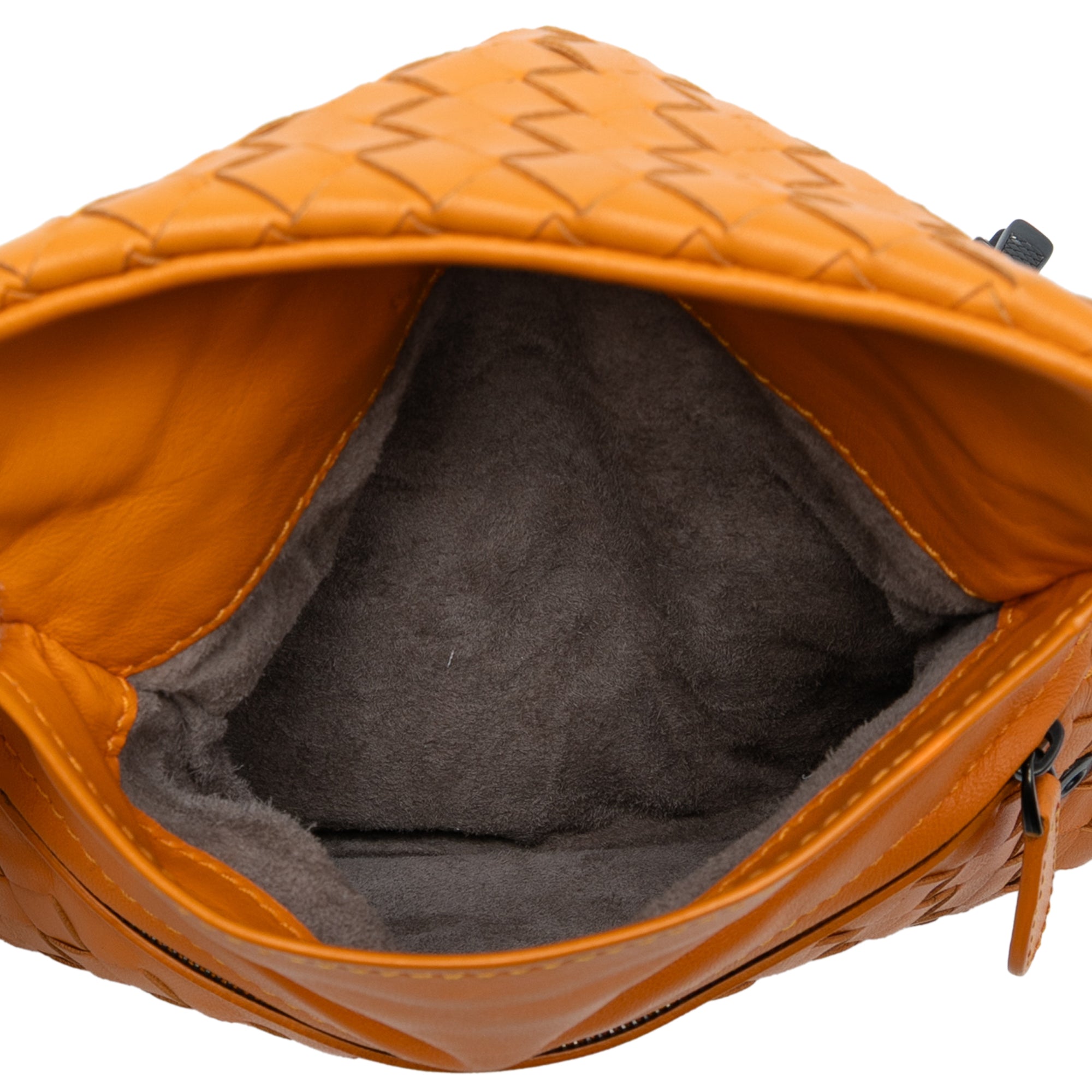 Mini Nappa Intrecciato Expandable Chain Flap Crossbody