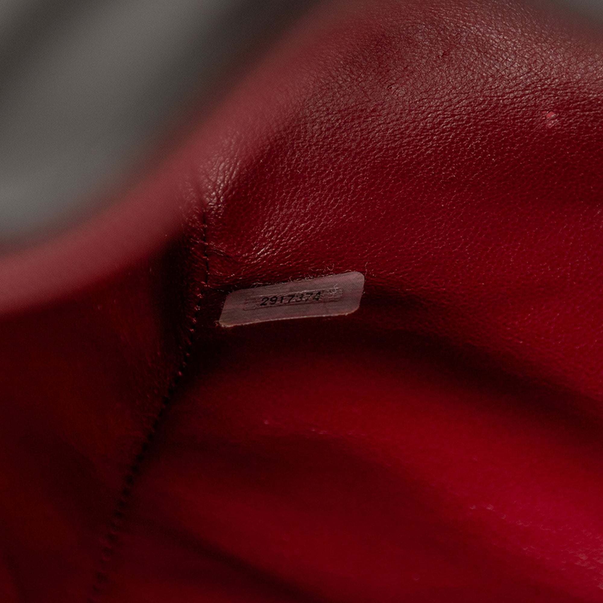 Vertical Quilt Lambskin Flap