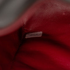 Vertical Quilt Lambskin Flap