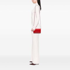 Bicolor Classic Patent Wallet On Chain