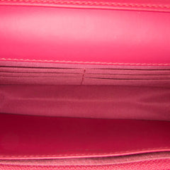 Bicolor Classic Patent Wallet On Chain