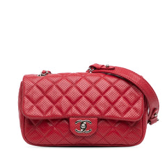 Medium Perforated Lambskin Punch Flap