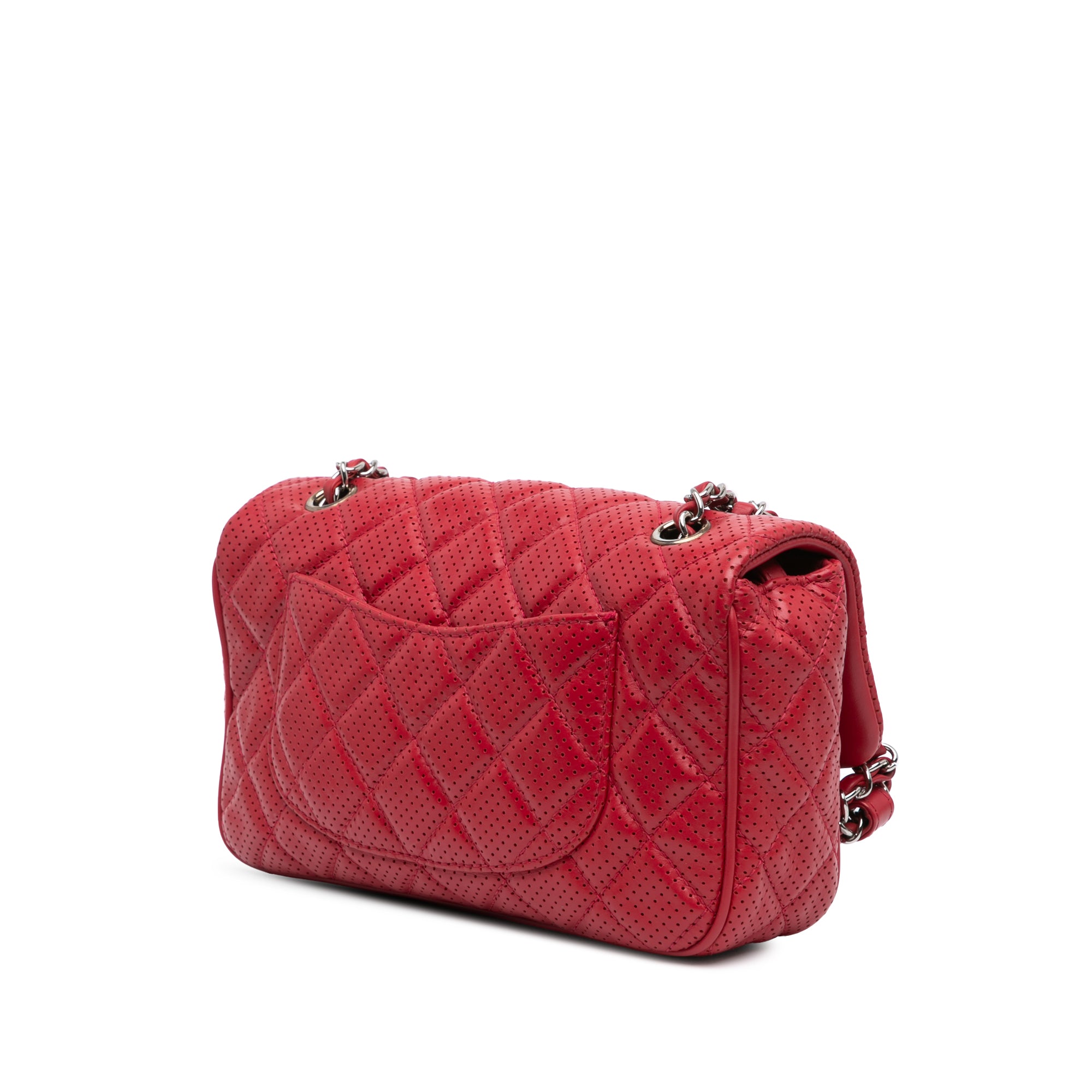 Medium Perforated Lambskin Punch Flap