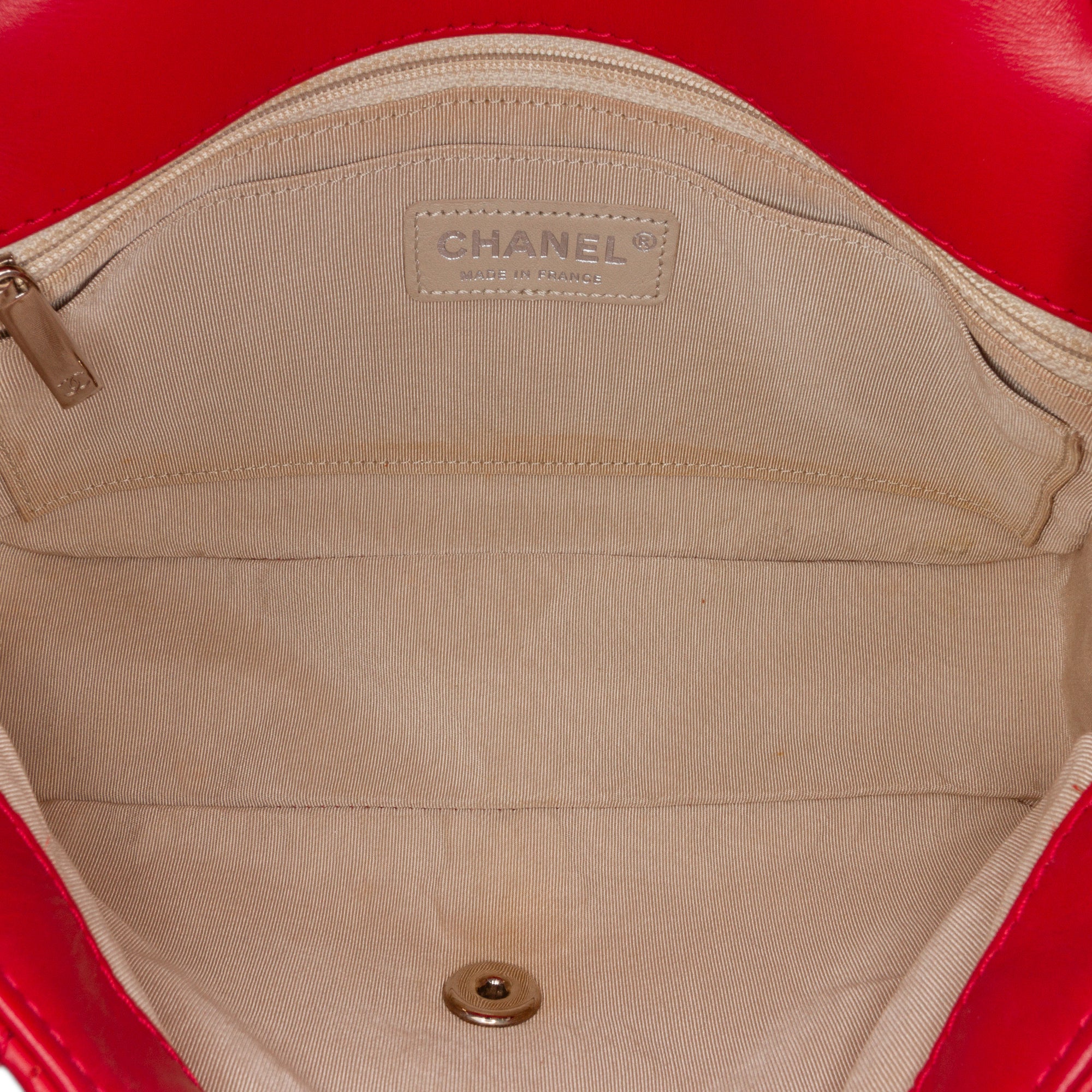 Medium Perforated Lambskin Punch Flap