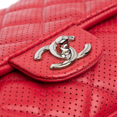 Medium Perforated Lambskin Punch Flap