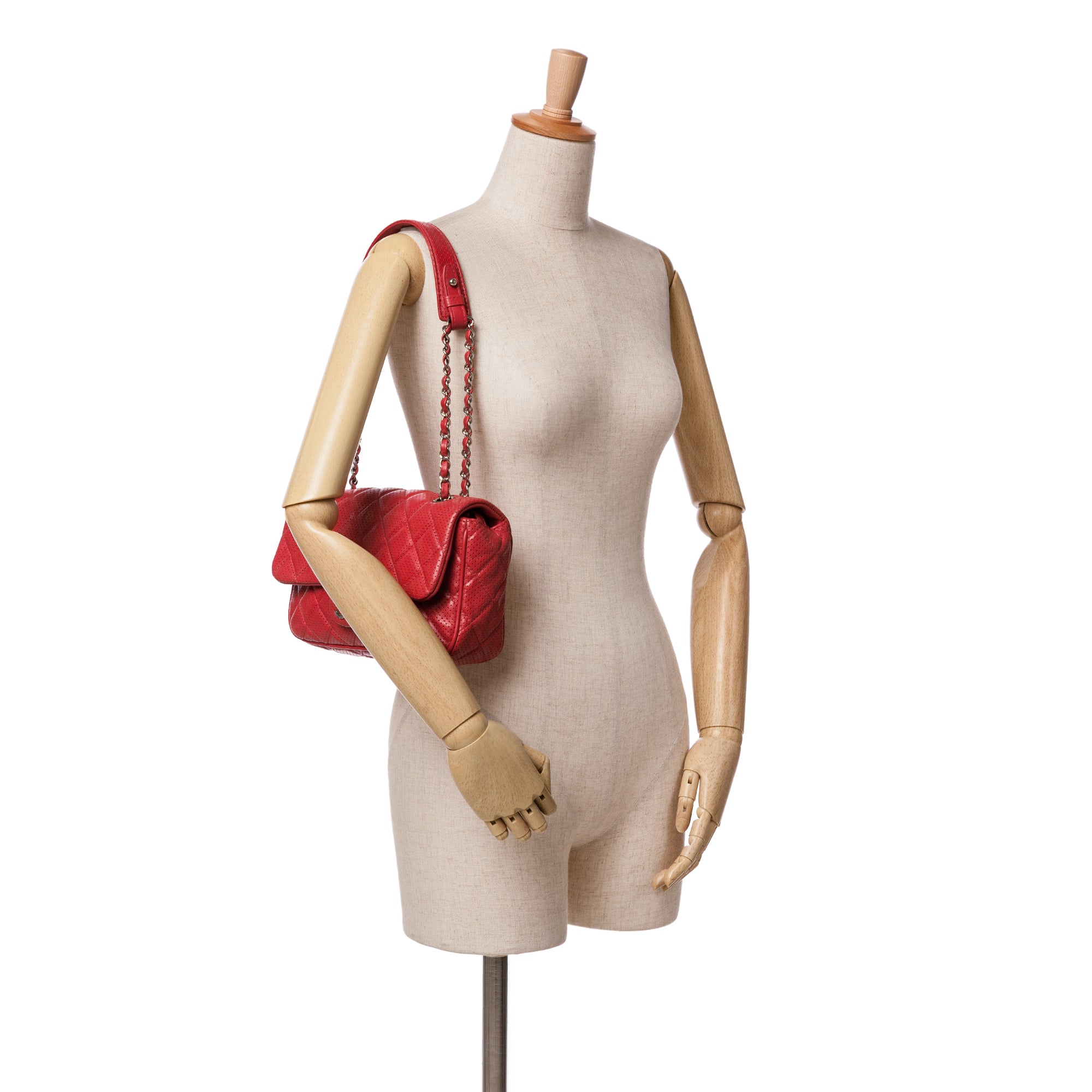 Medium Perforated Lambskin Punch Flap