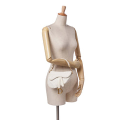 Mini Oblique Canvas Saddle Bag