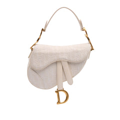 Mini Oblique Canvas Saddle Bag