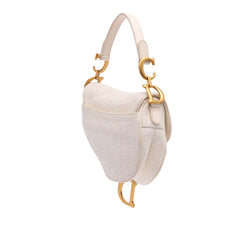 Mini Oblique Canvas Saddle Bag
