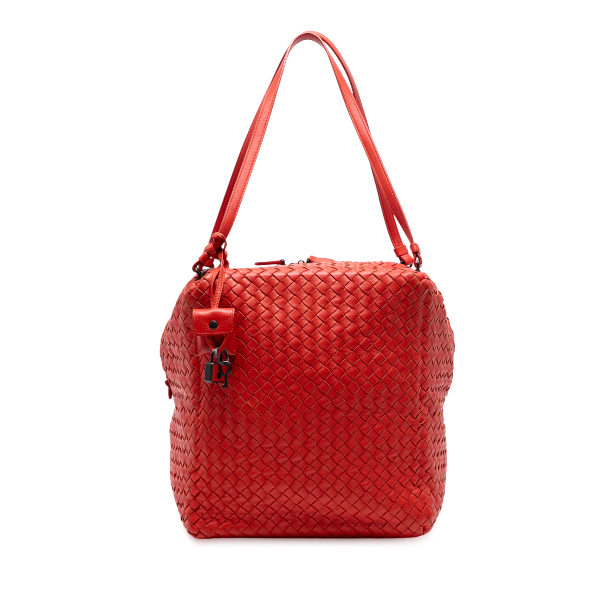 Nappa Intrecciato Cube Shoulder Bag