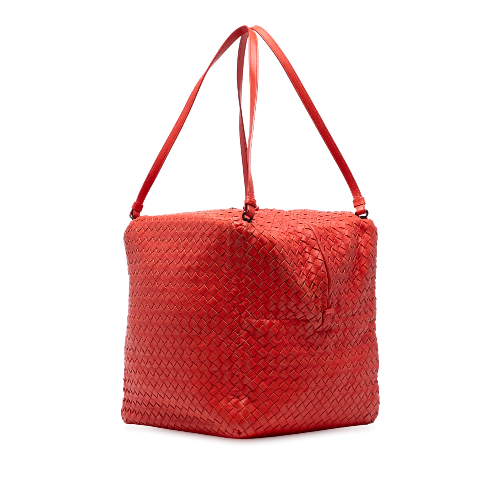 Nappa Intrecciato Cube Shoulder Bag