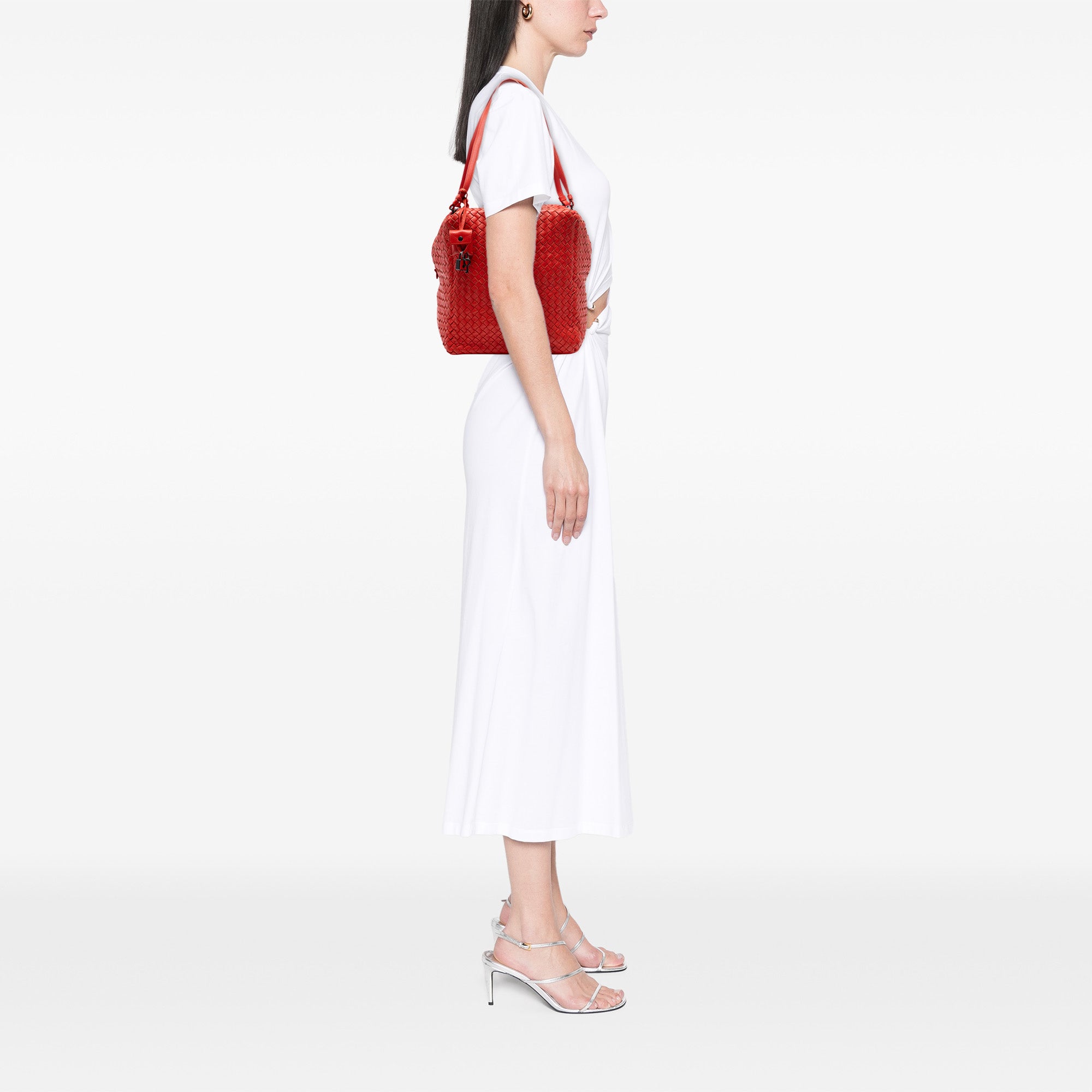 Nappa Intrecciato Cube Shoulder Bag