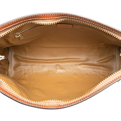 Macadam Coated Canvas Clutch