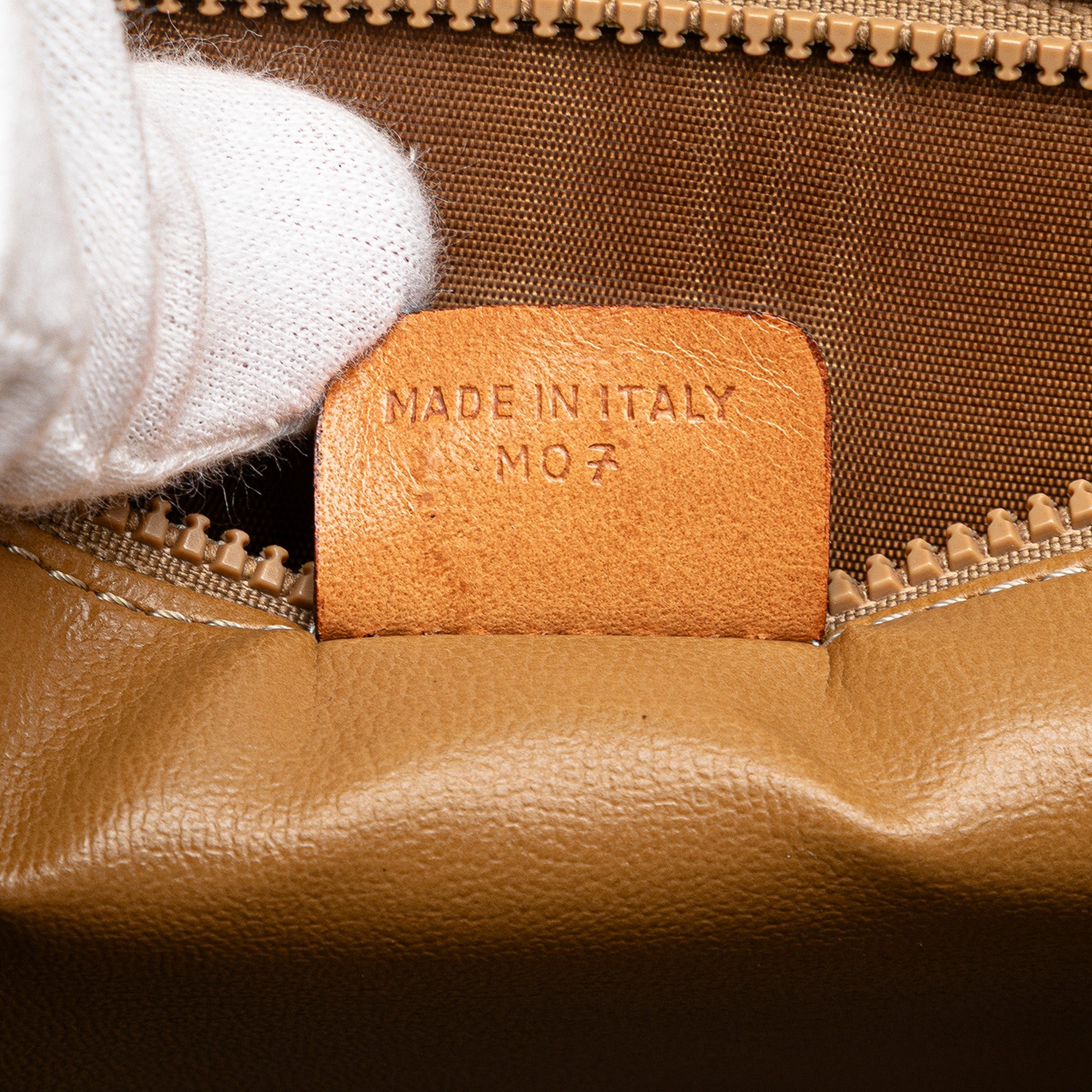 Macadam Coated Canvas Clutch