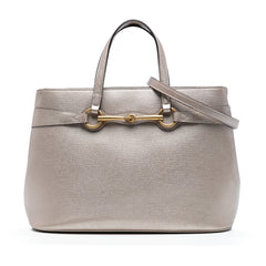 Leather Bright Bit Satchel