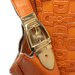 Embossed Leather Horsebit Glam Hobo