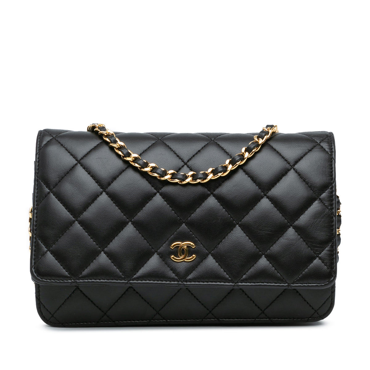 CC Quilted Lambskin Wallet On Chain