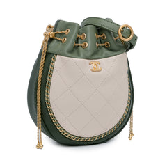 CC Quilted Drawstring Bucket Bag