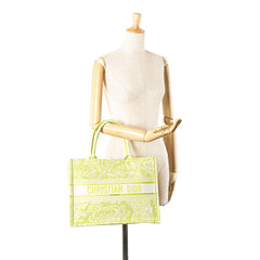 Medium Canvas Embroidered Dioriviera Toile De Jouy Book Tote