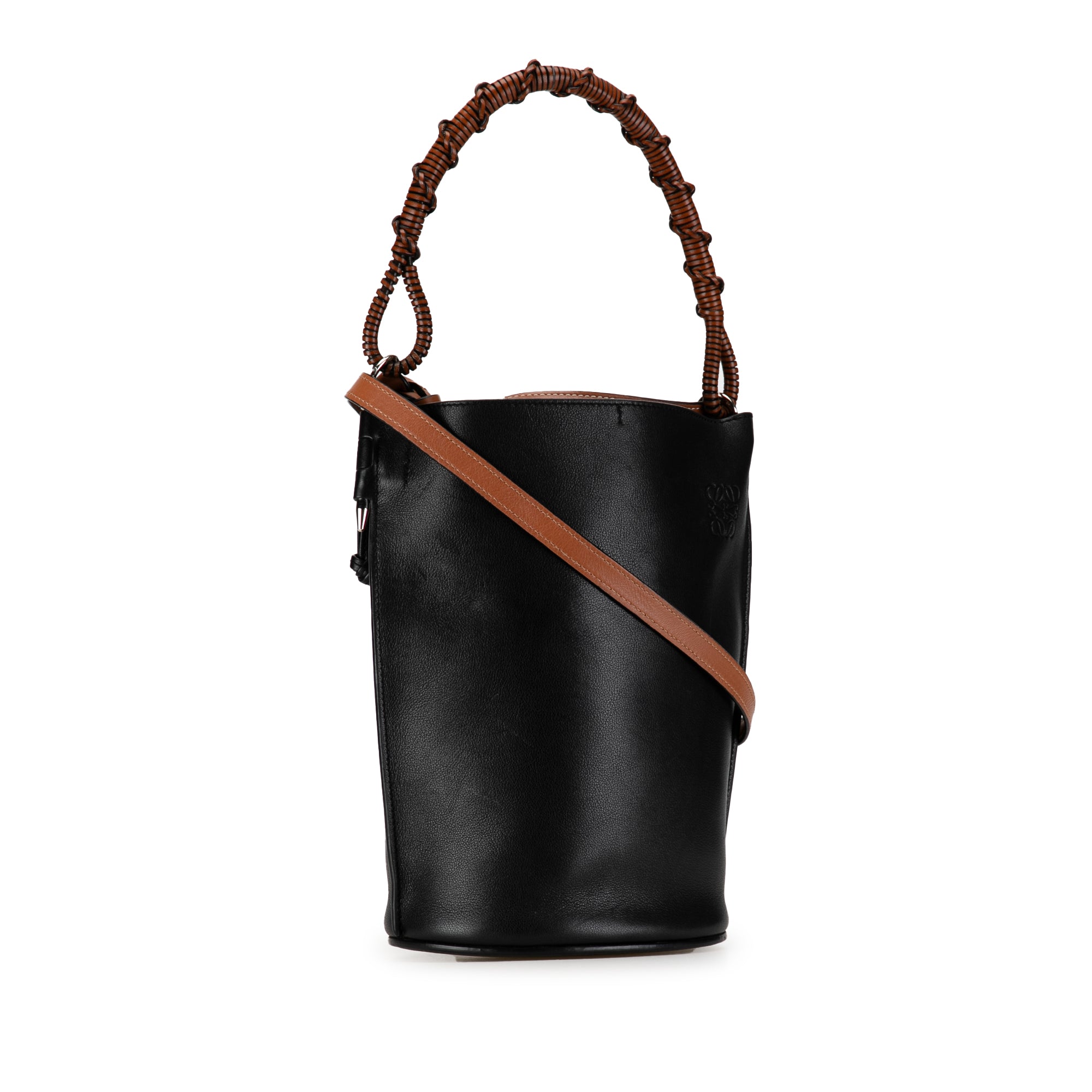 Leather Anagram Gate Bucket Bag_1